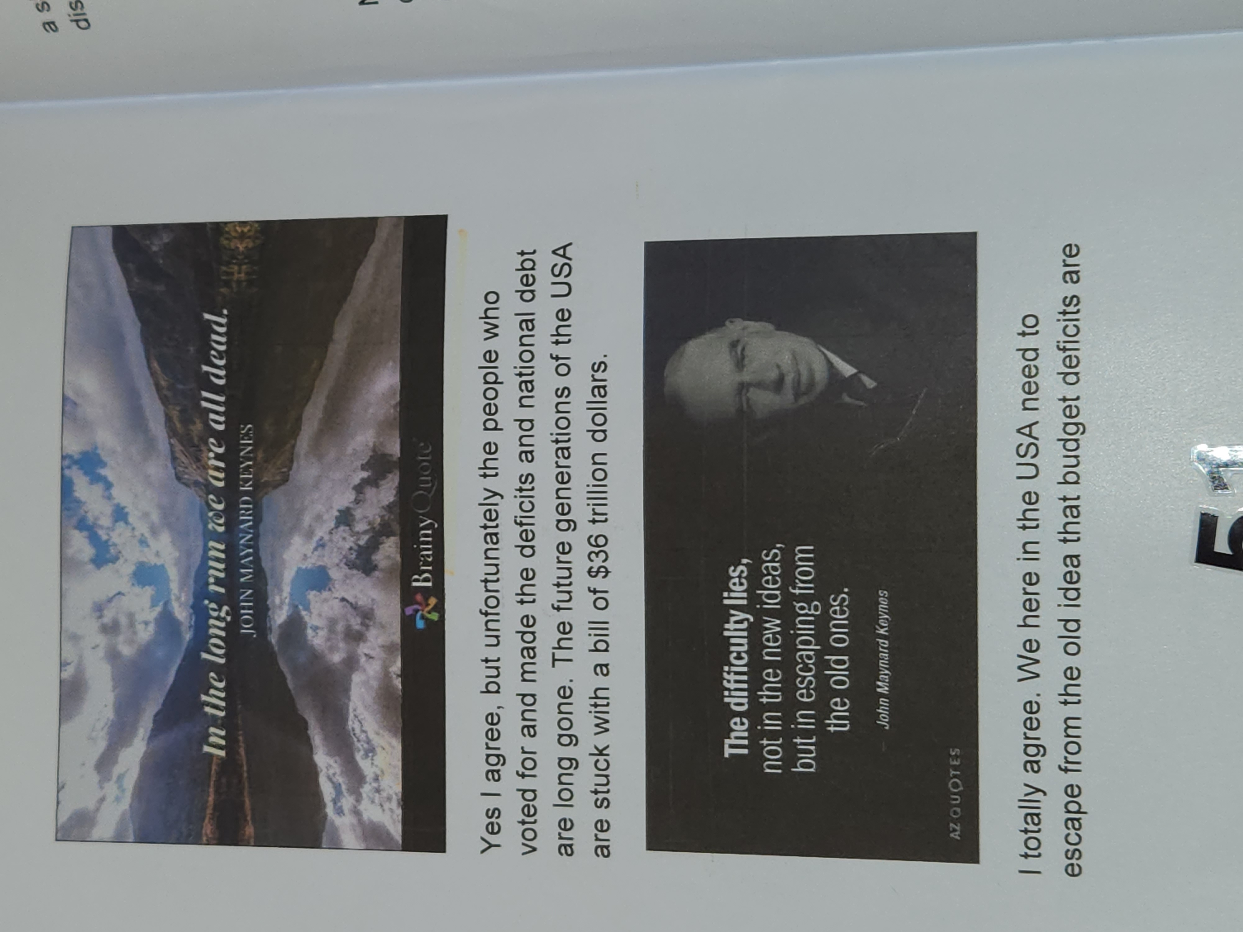 Book sample page — debt reduction roadmap